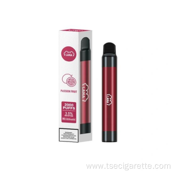 Latest Lana Pen 6ml E-cigarette Disposable 2000 Puff